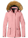 Wantdo Women's Waterproof Snowboarding Jackets Outdoor Fleece Parka Atna 110 Pink S 