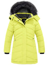 ZSHOW ZSHOW Girls' Winter Coat Water Resistant Long Parka Lemon Yellow 6/7 