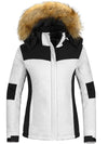 Wantdo Women's Waterproof Ski Jacket Hooded Snow Coat Mountain Fleece Winter Parka Atna 125 White S 