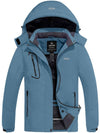 Wantdo Women's Waterproof Winter Coat Ski Jacket & Snow Rain Jacket with Hood Atna Core Grey Blue S 