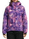 Wantdo Women's Waterproof Ski Jacket Colorful Printed Winter Parka Fully Taped Seams Atna Printed Purple Tie Dye Print S 