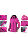 Wantdo Women's Fleece 3-in-1 Interchange Ski Jacket Waterproof Insulated Coat Alpine III 