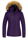 Wantdo Women's Waterproof Ski Jacket Hooded Snow Coat Mountain Fleece Winter Parka Atna 125 Purple S 
