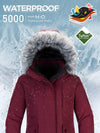 Wantdo Women's Down Jacket Water Resistant Warm Winter Parka Long Puffer Coat with Faux Fur Hood Arctic II 