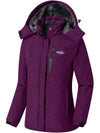 Wantdo Women's Ski Jacket Winter Coats Fleece Lined Rain Jacket Atna 120 Purple S 