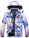 Wantdo Men's Waterproof Ski Jacket Snowboarding Warm Coat Winter Snow Outerwear Atna 022 Purple Mountain Print S 