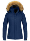 Wantdo Women's Waterproof Ski Jacket Hooded Snow Coat Mountain Fleece Winter Parka Atna 125 Navy S 