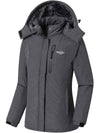 Wantdo Women's Ski Jacket Winter Coats Fleece Lined Rain Jacket Atna 120 Gray S 
