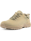 Wantdo Men's Waterproof Hiking Shoes Nubuck Outdoor Trekking Walking Boots Light Khaki 7.5 