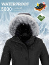 Wantdo Women's Down Jacket Waterproof Snow Coat Warm Puffer Parka Jacket with Faux Fur Hood Arctic I 