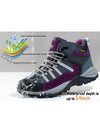 Wantdo Women's Waterproof Hiking Boots Winter Snow Boots Non Slip Work Shoes Arches 