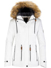 Wantdo Women's Waterproof Snow Ski Jacket Warm Winter Coat and Raincoat Atna 113 White S 