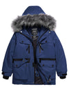 Boys Warm Winter Coat Waterproof Ski Snow Parka Jacket with Faux Fur Hood