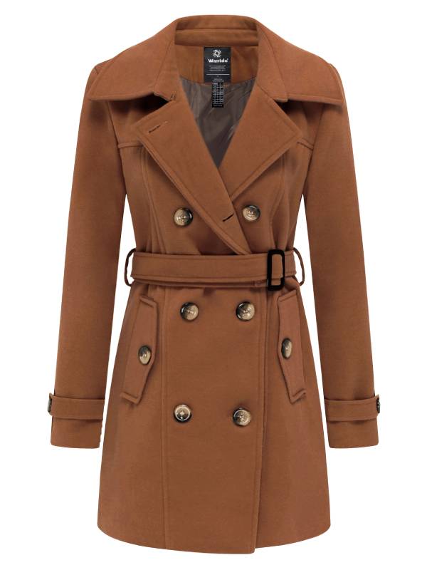 Trench Coat Women 2022 Women's Plus Size Trench Coat, Double