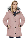 Womens Waterproof Winter Coat Warm Puffer Jacket Parka With Fur Hood