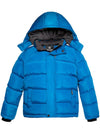 Wantdo Boys Padded Winter Coat Thicken Warm Jacket With Detachable Hood Blue 6/7 