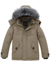 Boys' Quilted Winter Coats Warm Thicken Puffer Jacket Waterproof Parka