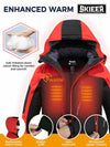 Skieer Skieer Men's Ski Jacket Waterproof Snowboarding Jackets Winter Snow Windproof Coat Warm Raincoat 