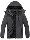 Skieer Skieer Women's Ski Jacket Mountain Waterproof Winter Rain Jacket Warm Fleece Snow Coat Dark Grey Large 