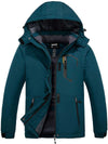 Skieer Skieer Women's Ski Jacket Mountain Waterproof Winter Rain Jacket Warm Fleece Snow Coat Dark Teal Large 