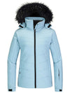 Skieer Skieer Women's Ski Jacket Waterproof Warm Puffer Jacket Thick Hooded Winter Coat Ice Blue XX-Large 
