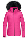 Skieer Skieer Women's Ski Jacket Waterproof Warm Puffer Jacket Thick Hooded Winter Coat Rose Red Large 