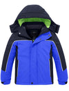 ZSHOW ZSHOW Boy's Waterproof Ski Jacket Fleece Winter Outdoor Snow Coat Hooded Raincoats Blue 6-7 
