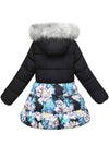ZSHOW ZSHOW Girls' Long Puffer Jacket Warm Hooded Outerwear Soft Fleece Lined Winter Coat 