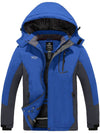Wantdo Men's Waterproof Mountain Snow Coat Hooded Raincoat Atna 014 Blue S 