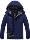 Wantdo Men's Waterproof Mountain Snow Coat Hooded Raincoat Atna 014 Navy S 