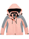ZSHOW ZSHOW Girls' Waterproof Ski Jacket Warm Winter Snow Coat Fleece Raincoats Coral Pink 6/7 