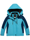 ZSHOW ZSHOW Girls' Waterproof Ski Jacket Warm Winter Snow Coat Fleece Raincoats Light Blue 6/7 