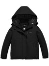ZSHOW ZSHOW Girls' Waterproof Ski Jacket Warm Winter Snow Coat Fleece Raincoats Black 6/7 