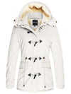 Women's Sherpa Lined Winter Coat Cotton Military Jacket City I