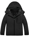 ZSHOW ZSHOW Boy's Waterproof Ski Jacket Outdoor Warm Winter Coat Windproof Snow Coat Black 6/7 