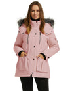 Women's Warm Winter Parka Coat With Faux Fur Hood