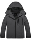 ZSHOW ZSHOW Boy's Waterproof Ski Jacket Outdoor Warm Winter Coat Windproof Snow Coat Dark Grey 6/7 