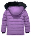 ZSHOW ZSHOW Girls' Water Resistant Puffer Jacket Soft Fleece Lined Padded Hooded Winter Coat 