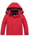 ZSHOW ZSHOW Boys' Waterproof Ski Jacket Warm Winter Coat Thick Hooded Snow Coat Red 6/7 