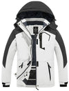 Wantdo Women's Waterproof Ski Jacket Windproof Winter Warm Snow Coat Mountain Rain Jacket Atna 121 White S 