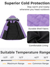 Women's Winter Coats Quilted Puffer Jacket Padded Parka with Fur Hood Recycled Fabric