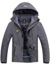 Dark Grey Men's Waterproof Ski Jacket 